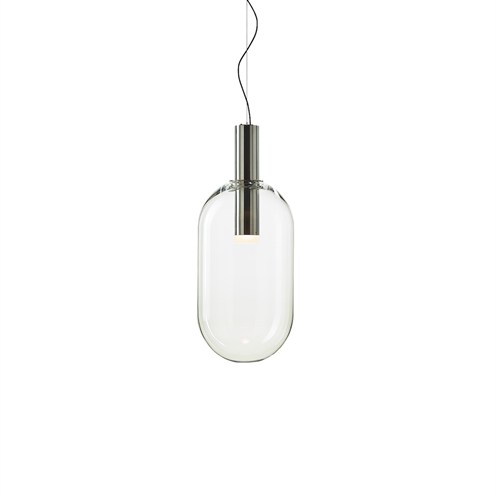 Bomma+Phenomena Pendant Capsule max. 20W E27 (komplektis PAR30 20W 1600lm 3000K CRI>90), hämardatav TRIAC, rippvalgusti, klaar, harjatud hõbedane
